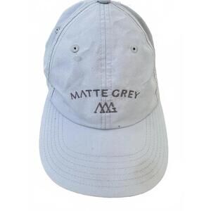 Matte Grey Strapback Dad Hat